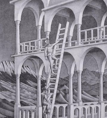 M.C. Escher (1898-1972) (after) - Belvedere, 1958