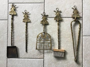 Openhaard accessoire (5) - Messing - Imposant molen