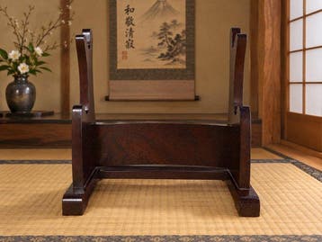 Japanese Vintage Wooden Sword Stand (Katana-kake) for 2