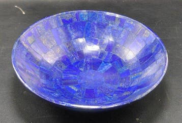 Volledig natuurlijke lapis lazuli-steen Meditatiekom -