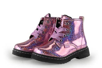 Leone Veterboots Meisjes in maat 24 Roze, Kinderen en Baby's, Verzenden, Jongen of Meisje, Schoenen, Zo goed als nieuw