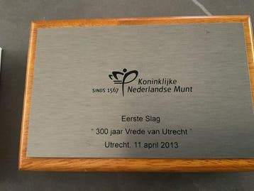 Pays-Bas. 5 Euro 2013 300 jaar Vrede van Utrecht - Eerste