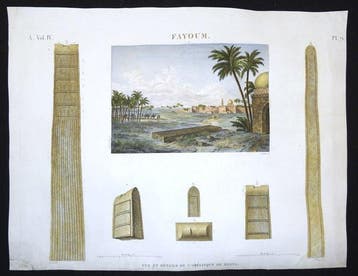 Egypte - Faiyum, El Fayoum, Obelisk van Begyg; Fourier -, Nieuw