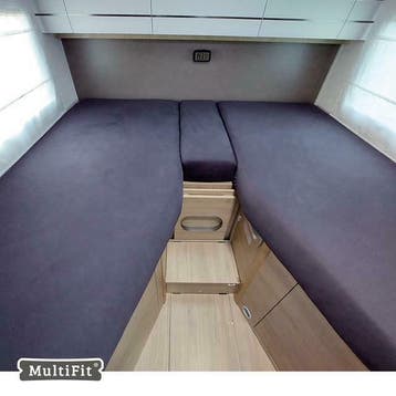 lengtebedden 3 delige hoeslakenset,Wit of Antra ,Camperbed, Verzenden, Nieuw