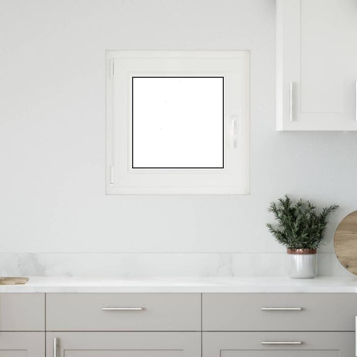 vidaXL Kelderraam RISOR 60 x 60 cm PVC en Glas, Doe-het-zelf en Bouw, Raamkozijnen en Schuifdeuren, Nieuw, Verzenden
