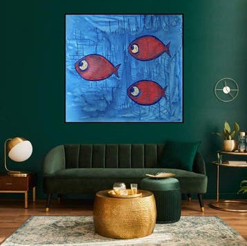 Denis Kuvayev (1971) - Goldfish swims out of the nets - XL