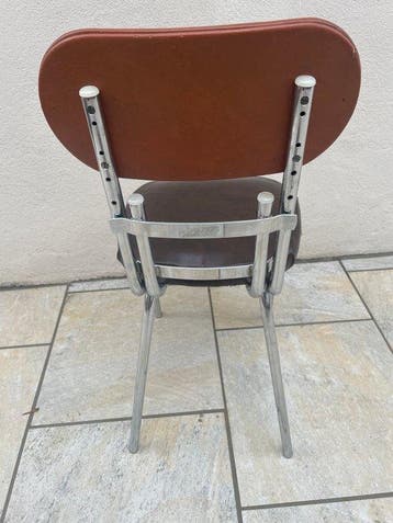 Stoel - IJzer, Leder - Modulaire stoel, Antiek en Kunst