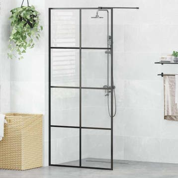 vidaXL Inloopdouchewand 90x195 cm ESG-glas transparant en, Doe-het-zelf en Bouw, Verzenden, Nieuw