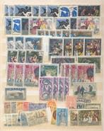 Wereld - Nederland +Indië Zwitserland VK Frankrijk, Gestempeld