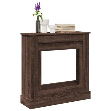 vidaXL Haardombouw 90x30x90 cm bewerkt hout bruin, Huis en Inrichting, Kachels, Verzenden, Nieuw