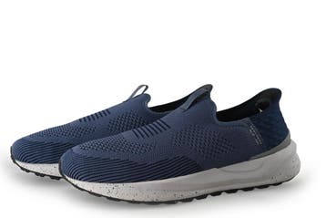 Skechers Instappers in maat 45 Blauw, Overige typen, Zo goed als nieuw, Skechers, Verzenden