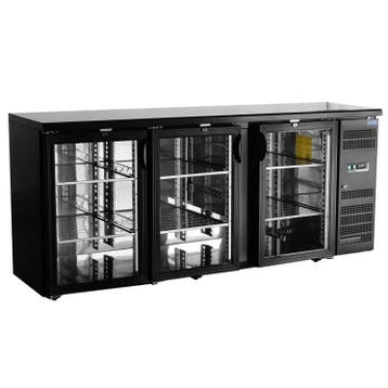 Barkoelkast | U-SERIE | 355L | Zwart | 0°C/+10°C |, Verzenden
