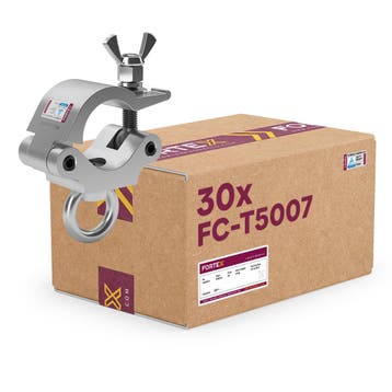 30x FORTEX Half Coupler truss klem WLL 200kg buis Ø48-51mm +, Verzenden, Nieuw