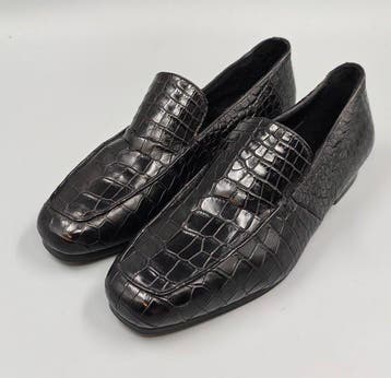 Mauro Volponi-Crocodile & Shearling-Size 43 Fits Small -, Nieuw
