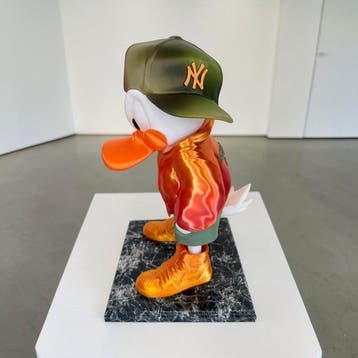 Orima Pop Art - DONALD Duck Street Art « Just Duck it », Antiek en Kunst