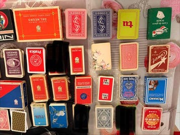 Speelkaarten - Maxi lotto di mazzi di carte vintage e da, Antiquités & Art