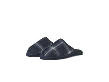 Veiling - Jack &amp; Jones Dudely Microfiber Pantoffel Check, Nieuw