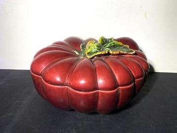 Tomate bol - Vintage - Tafelmiddenstuk - Emaille, Keramiek, Antiek en Kunst