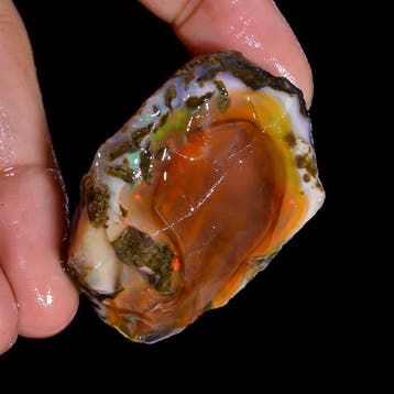 Opaal 24,9 g Natuurlijke Ethiopische Vuur-Welo-Opal ruwe