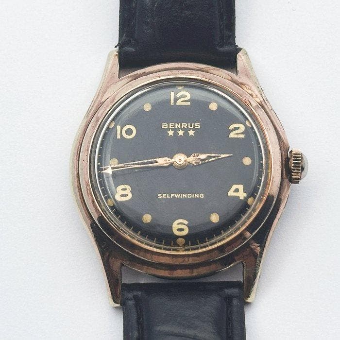 Benrus - 3 Stars SelfWinding - Sans prix de réserve - 617 -, Handtassen en Accessoires, Horloges | Heren