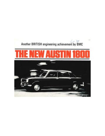 1965 AUSTIN 1800 BROCHURE ENGELS, Nieuw