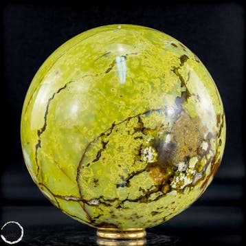Unieke groene opaalbol uit Madagaskar – Natuurlijke