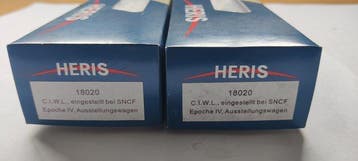 Heris H0 - 18020 - Wagon de passagers pour trains miniatures, Hobby en Vrije tijd, Modeltreinen | H0, Nieuw