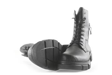 Rieker Veterboots in maat 39 Zwart, Kleding | Dames, Schoenen, Verzenden, Zwart, Overige typen, Gedragen