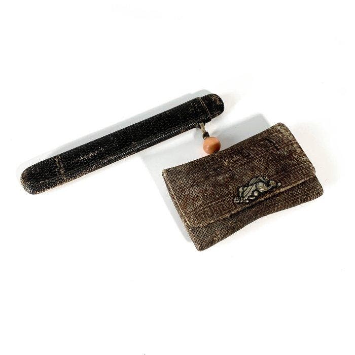 Pipe - Cuivre, Cuir, Bois, Antiek en Kunst, Antiek | Overige Antiek