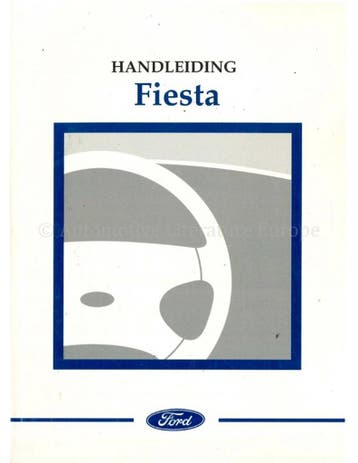 1998 FORD FIESTA INSTRUCTIEBOEKJE NEDERLANDS