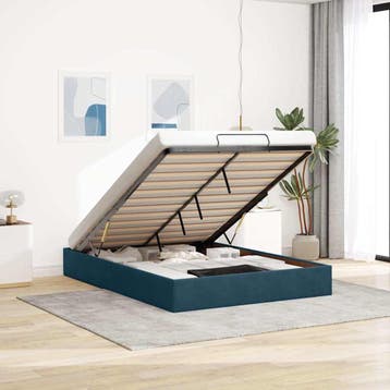 vidaXL Ottoman bedframe zonder matras 140x200 cm fluweel, Verzenden, Nieuw