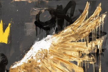 Iconica - Golden Wings of the Street - unique 1/1 XXL (100 x, Antiek en Kunst