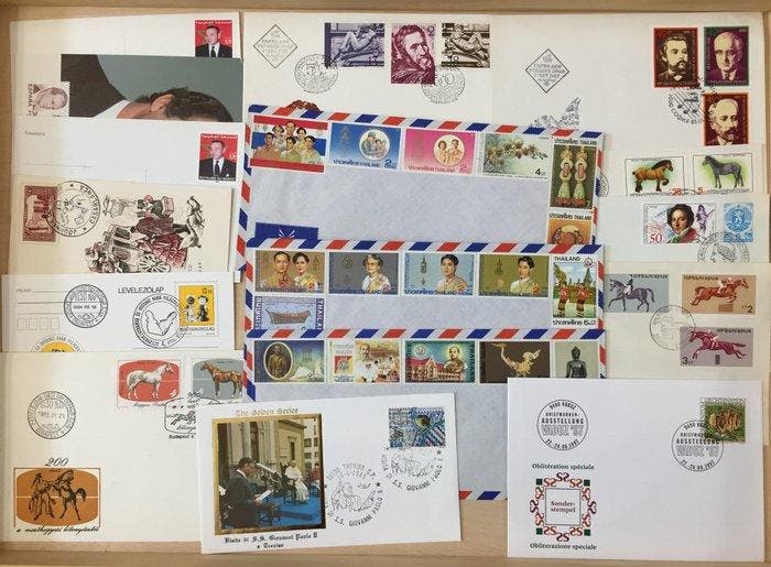 Monde - Thaïlande Hongrie Bulgarie Saint-Marin Cols., Postzegels en Munten, Postzegels | Amerika