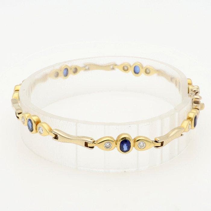 Armband - 18 karaat Geel goud Diamant (Natuurlijk), Bijoux, Sacs & Beauté, Bracelets