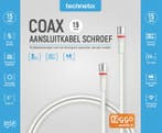 Technetix RLA++30  modem F-connector coaxkabel 1,5m - Ziggo, TV, Hi-fi & Vidéo, Câbles audio & Câbles de télévision, Ophalen of Verzenden