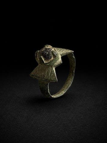 Byzantijns Brons Ring - 6e tot 8e eeuw n.Chr. (Zonder