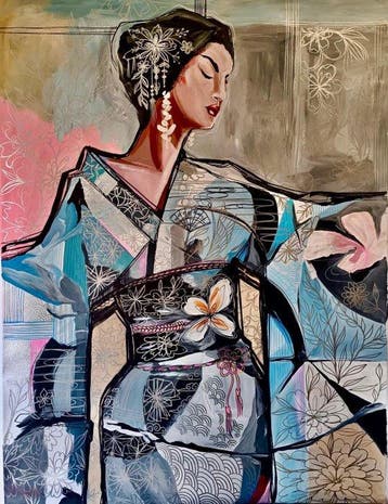 Ensueño en el Obi - Kiri Aguilera (1982) XL 120 x 90 cm -