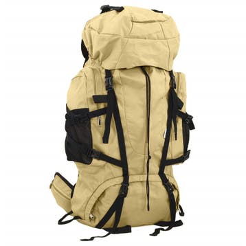 vidaXL Wandelrugzak 60 L oxford stof kakikleurig, Verzenden