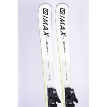 145 150 skis SALOMON S/MAX 6, white, edge amplifier sl, gri, Sport en Fitness, Verzenden, Gebruikt, Salomon