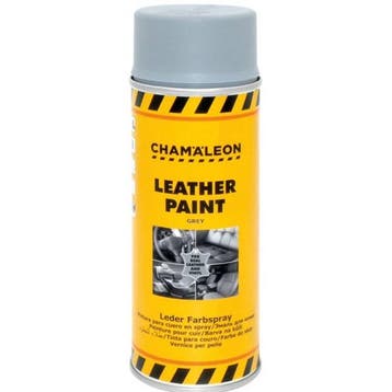 Leerverf grijs spuitbus 400 ml - Chamäleon, Verzenden, Nieuw