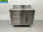 HCB inox Armoire de travail Table de travail 2 portes, Verzenden