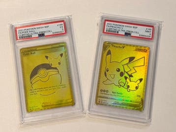 Pokémon - 2 Graded card - Pikachu, Poké Ball SWSH145 /