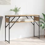 vidaXL Consoltabel Artisan Eiken 105x30x75cm Bewerkt hout, Verzenden, Nieuw