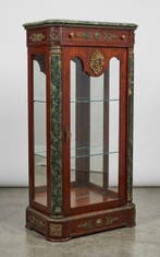 Vitrine - Acajou, Verre, Marbre, Ormolu