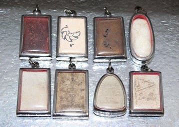 8 hangers, talismannen / amuletten voor meditatie,