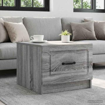 vidaXL Salontafel Grijs sonoma 49 x 50 x 37 cm Bewerkt hout, Verzenden