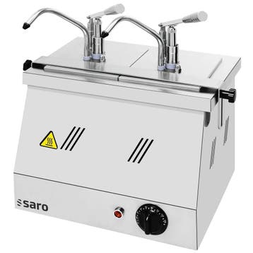 Verwarmde Sausdispenser | RVS | 2x 1/6 GN (2x 3L) |, Verzenden, Nieuw in verpakking