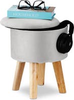 Krukje met opbergruimte hoogte 36 cm - diameter 30 cm -, Huis en Inrichting, Krukjes, Verzenden, Nieuw