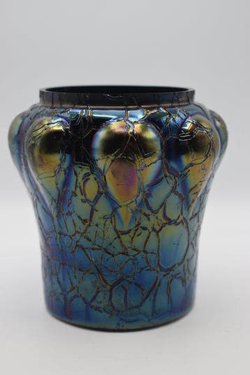 Vase - Iridescente - Verre - Vase irisé, Antiek en Kunst, Antiek | Glaswerk en Kristal