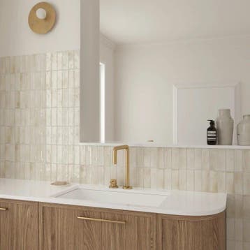 Wandtegel Equipe Ceramica Coco Canvas Beige Glans 5x15, Ophalen of Verzenden, Wandtegels